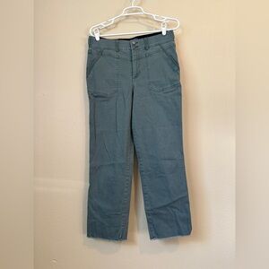 Democracy Olive Green, Raw Hem Jeans